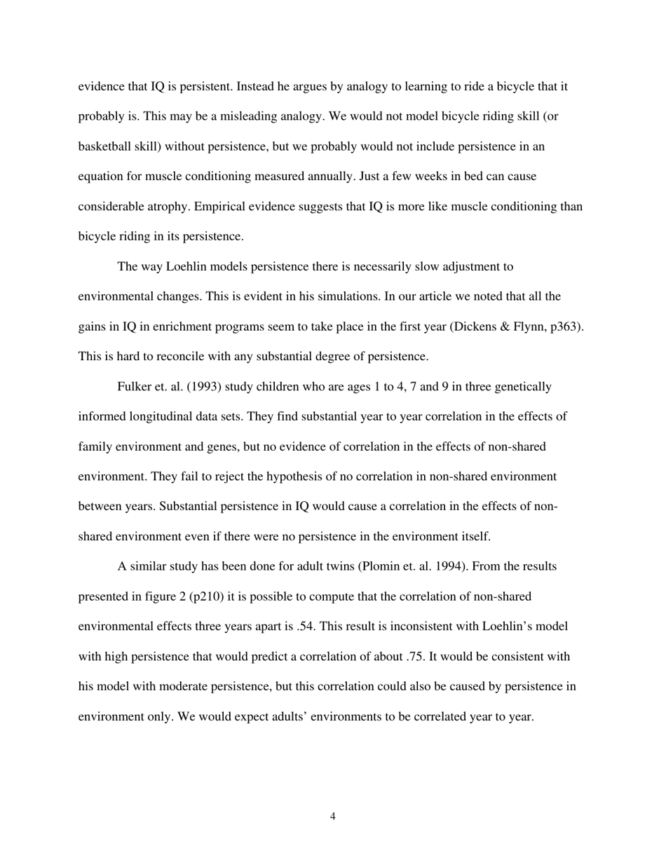 The Iq Paradox: Still Resolved - William T. Dickens, the Brookings Institution, Page 4