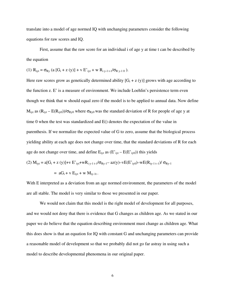 The Iq Paradox: Still Resolved - William T. Dickens, the Brookings Institution, Page 6