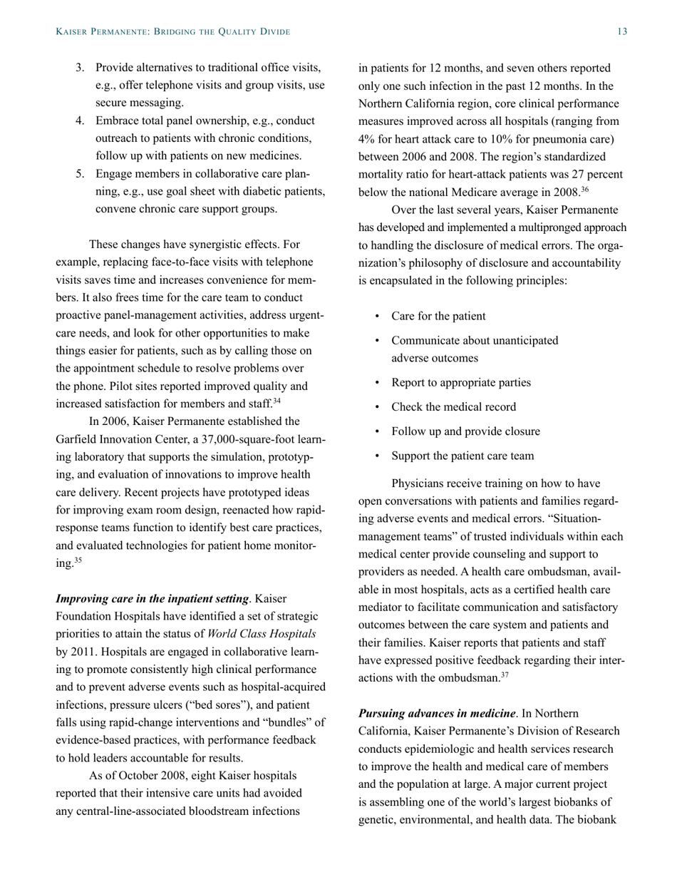 Kaiser Permanente Case Study - the Commonwealth Fund, Page 13