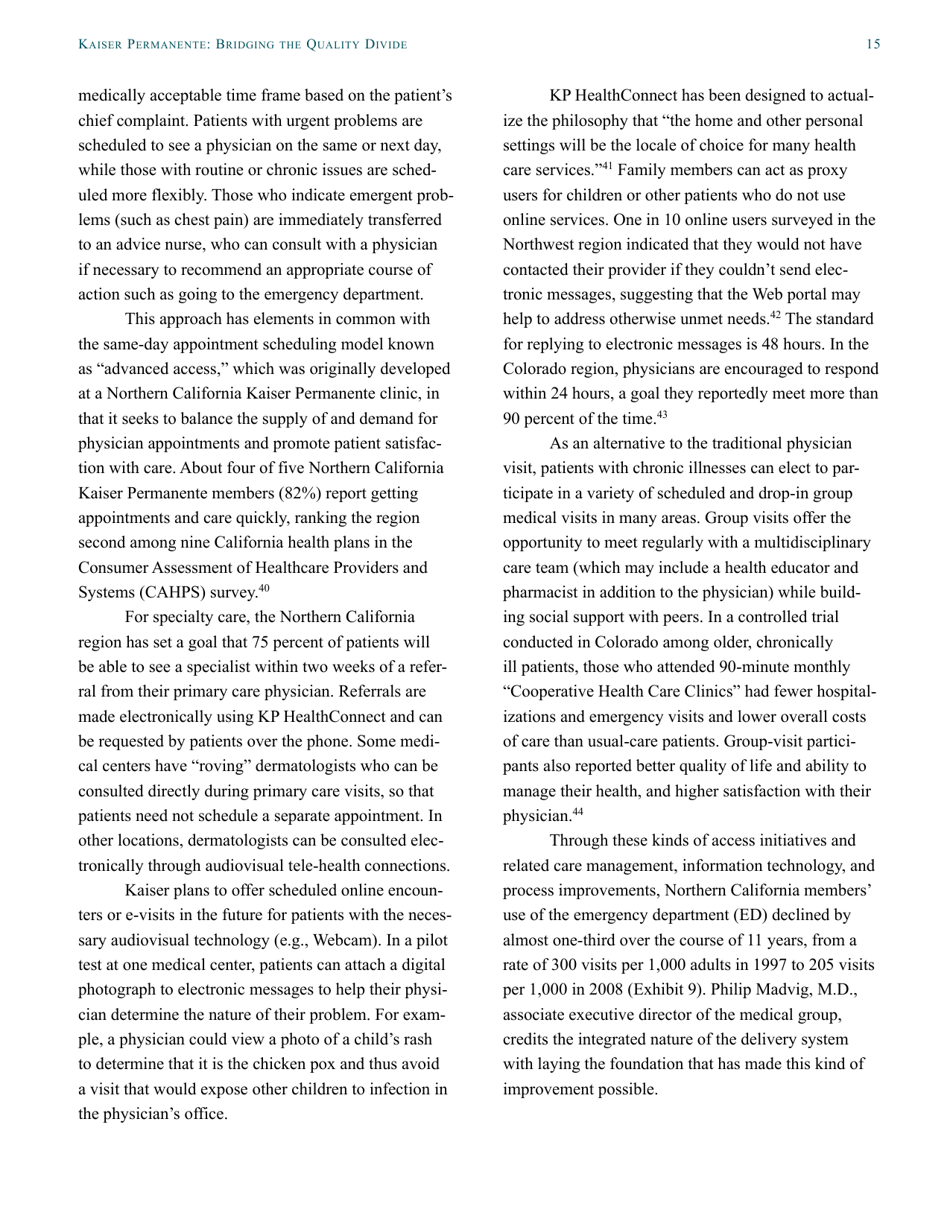 Kaiser Permanente Case Study - the Commonwealth Fund, Page 15