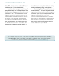 Kaiser Permanente Case Study - the Commonwealth Fund, Page 21