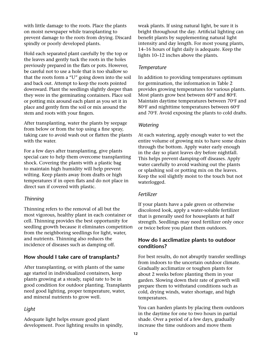 Propagating Plants From Seed - G.n.m. Kumar, F.e. Larsen, and K.a. Schekel, Page 14