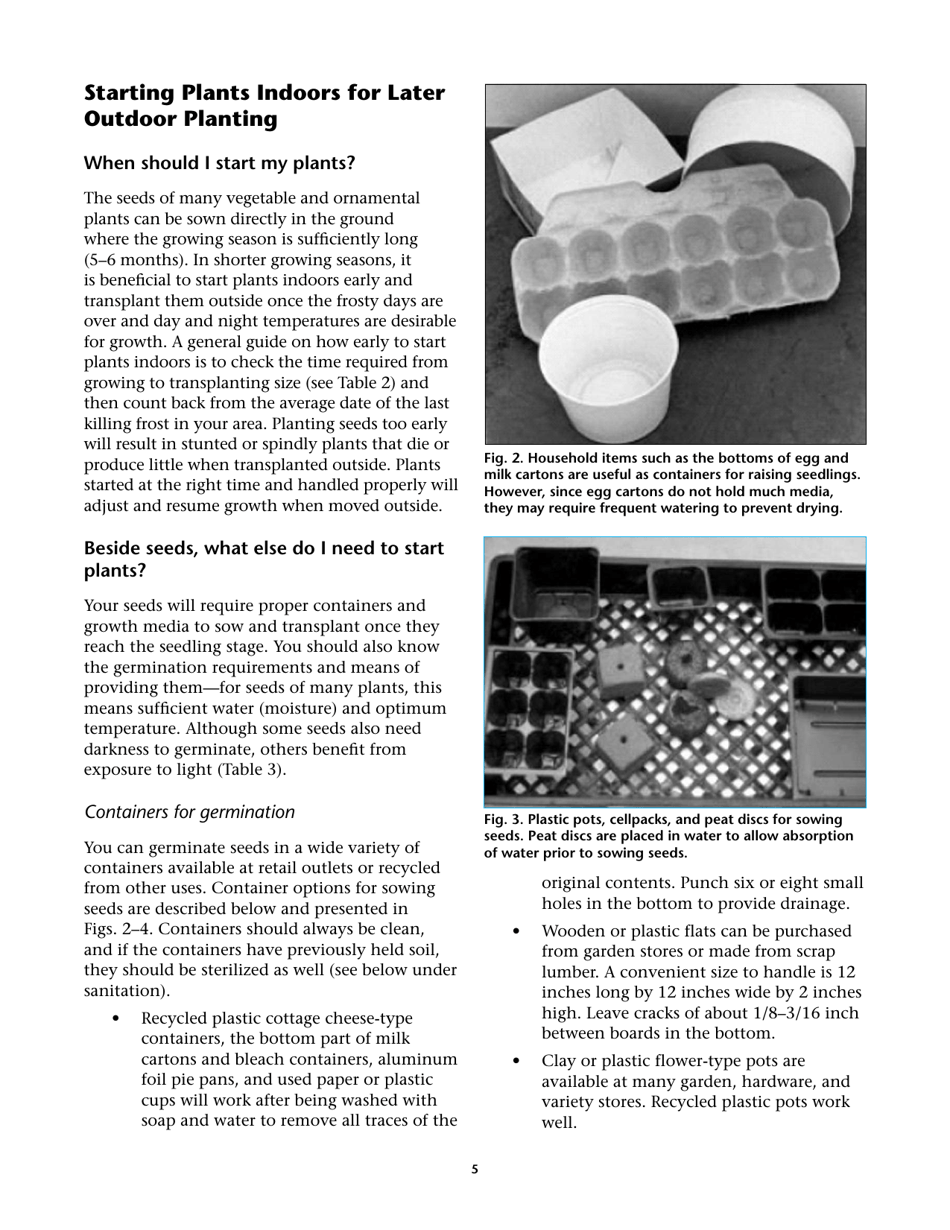 Propagating Plants From Seed - G.n.m. Kumar, F.e. Larsen, and K.a. Schekel, Page 7