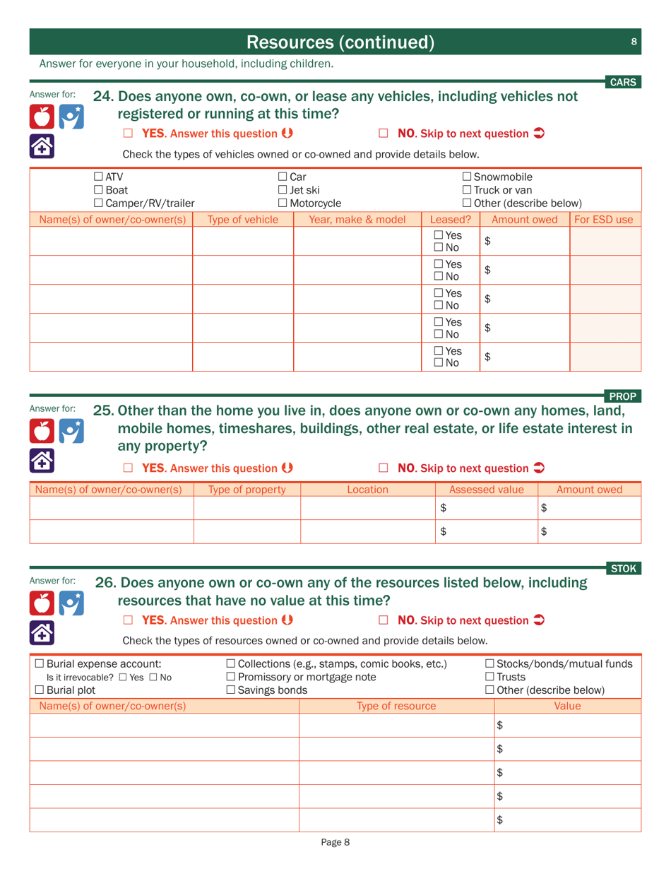 Form 202 Application for Benefits - Vermont, Page 10