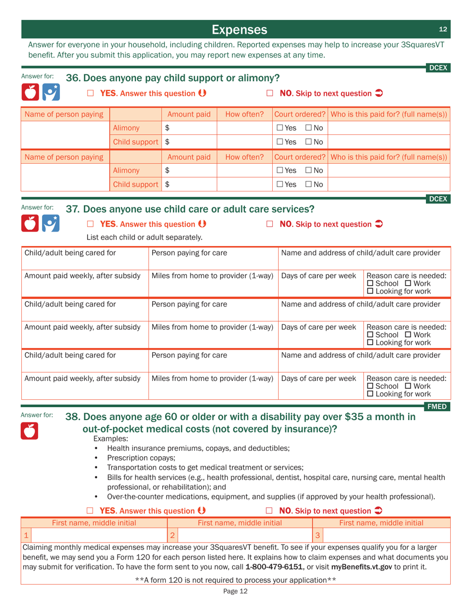 Form 202 - Fill Out, Sign Online and Download Printable PDF, Vermont ...