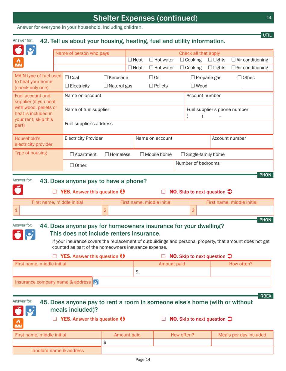Form 202 Application for Benefits - Vermont, Page 16