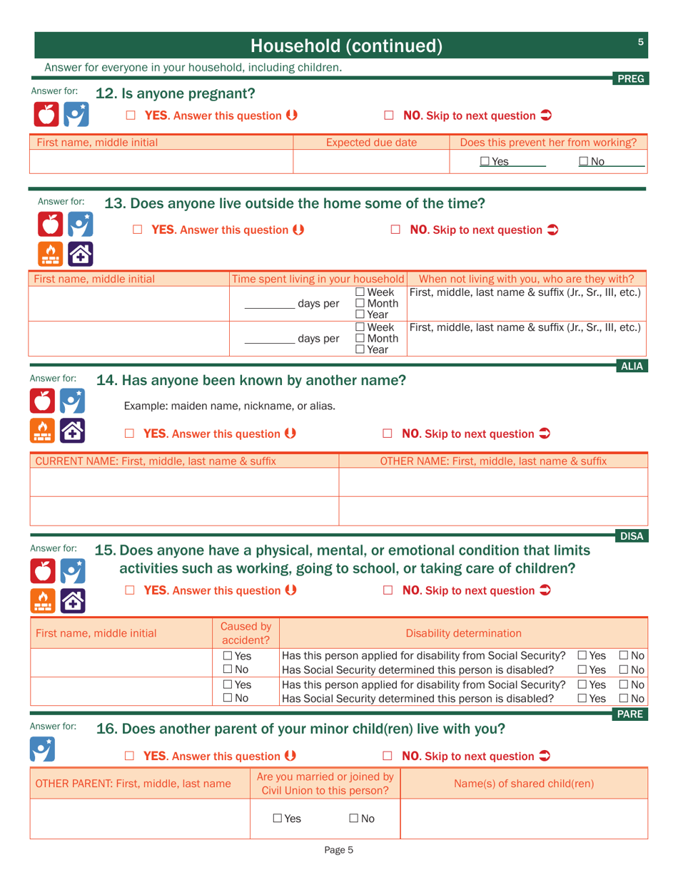 Form 202 Application for Benefits - Vermont, Page 7