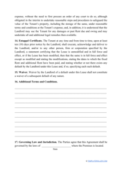 Commercial Rental Agreement Template - West Virginia, Page 8