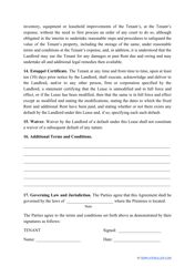 Commercial Rental Agreement Template - New Mexico, Page 8