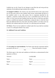 Commercial Rental Agreement Template - New York, Page 8