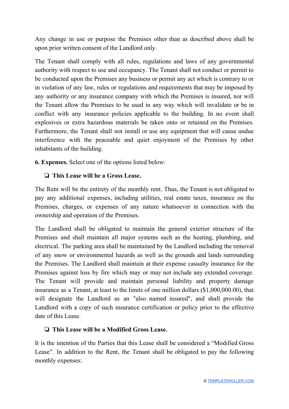 Commercial Rental Agreement Template - Alaska, Page 3