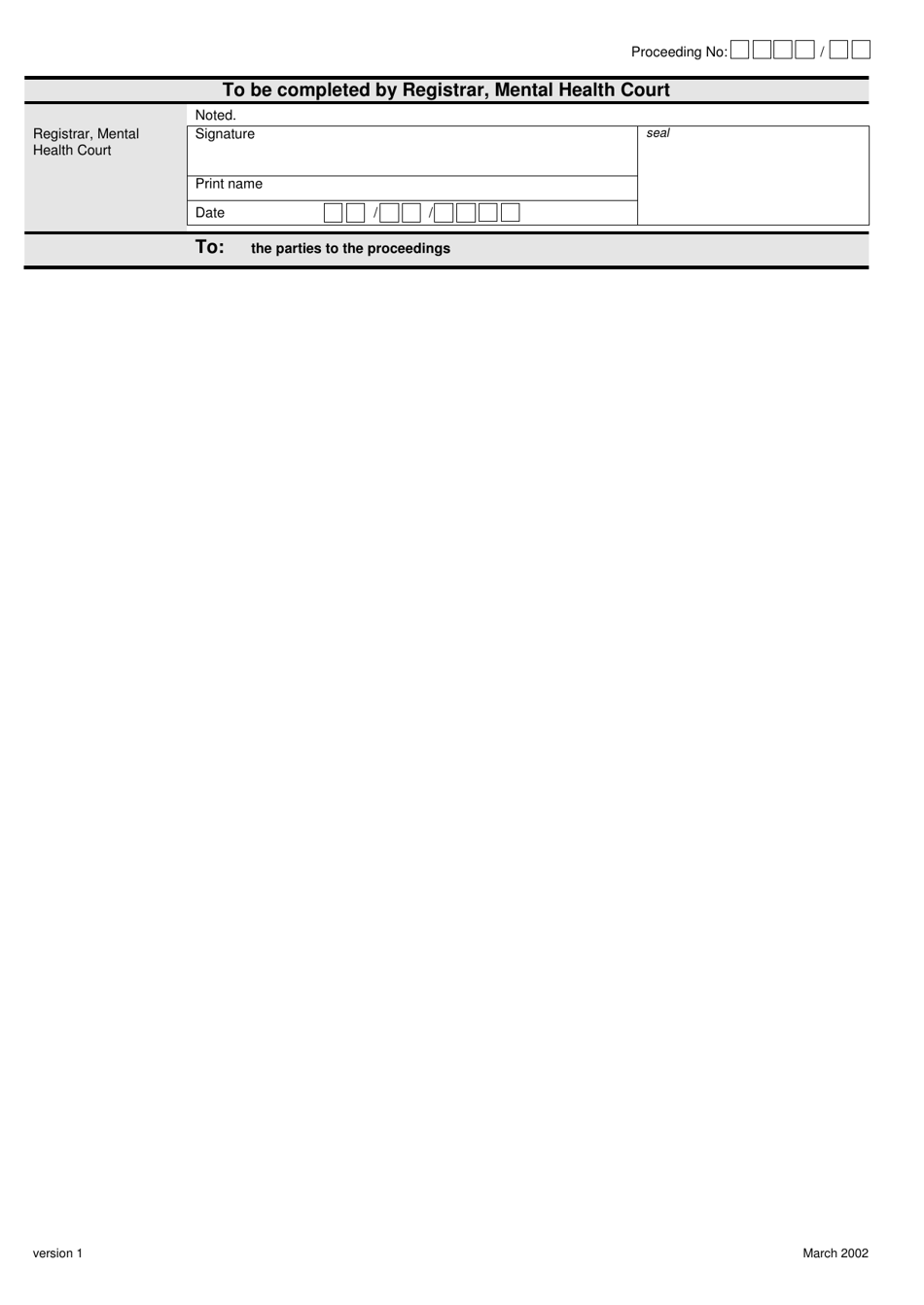 Form 6 Application to Inquire Into a Patients Detention - Queensland, Australia, Page 2