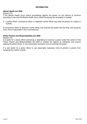 Form MHC.14 Custody Order - Queensland, Australia, Page 2