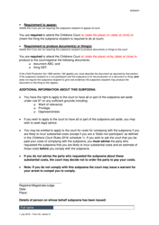 Form 24 Subpoena - Queensland, Australia, Page 2