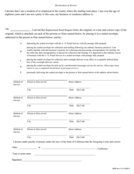 QME Form 31.5 Replacement Panel Request - California, Page 2