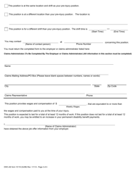 DWC-AD Form 10118 Notice of Offer of Regular Work for Injuries Occurring Between 1/1/05 - 12/31/12 - California, Page 2