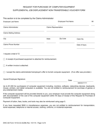 DWC-AD Form 10133.32 Supplemental Job Displacement Non-transferable Voucher Form - California, Page 4