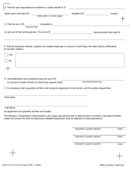 DWC-CA Form 10214(B) Stipulations With Request for Award (Death Case) - California, Page 4