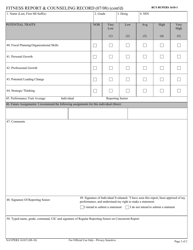 NAVPERS Form 1610/5 Fitness Report &amp; Counseling Record, Page 2