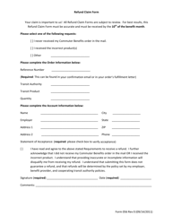 Form 56 Refund Claim Form - Illinois, Page 2
