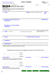 Document preview: Form 29 Profit a Prendre - Queensland, Australia