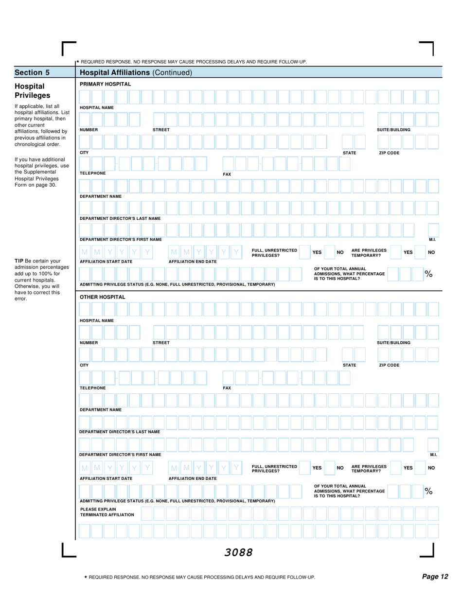 Provider Application - Kansas, Page 12