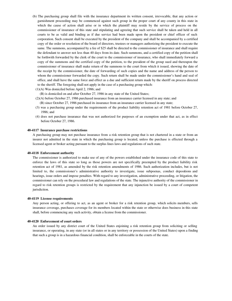 Purchasing Group Notice and Registration - Kansas, Page 3