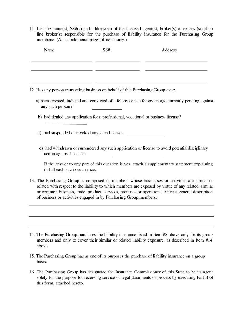 Purchasing Group Notice and Registration - Kansas, Page 9