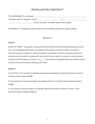 Form PR-209 Contract for Revaluation - Wisconsin, Page 2