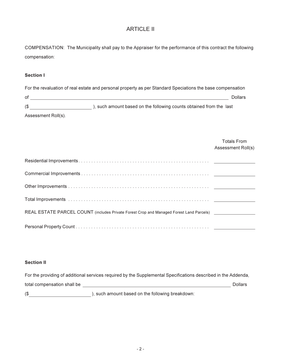 Form PR-209 Contract for Revaluation - Wisconsin, Page 3