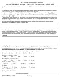 DWC Form PR-4 Primary Treating Physician&#039;s Permanent and Stationary Report - California, Page 4