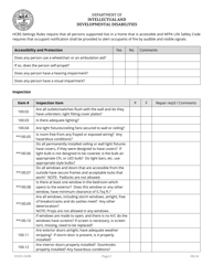 Form DIDD-0498 Didd Home Inspection Checklist for Supported Living and Semi-independent Living - Tennessee, Page 2