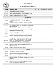 Form DIDD-0498 Didd Home Inspection Checklist for Supported Living and Semi-independent Living - Tennessee, Page 4