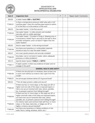 Form DIDD-0498 Didd Home Inspection Checklist for Supported Living and Semi-independent Living - Tennessee, Page 5