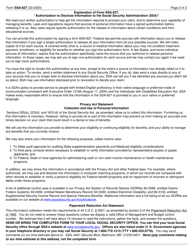 Form SSA-827 Authorization to Disclose Information to the Social Security Administration (Ssa), Page 2