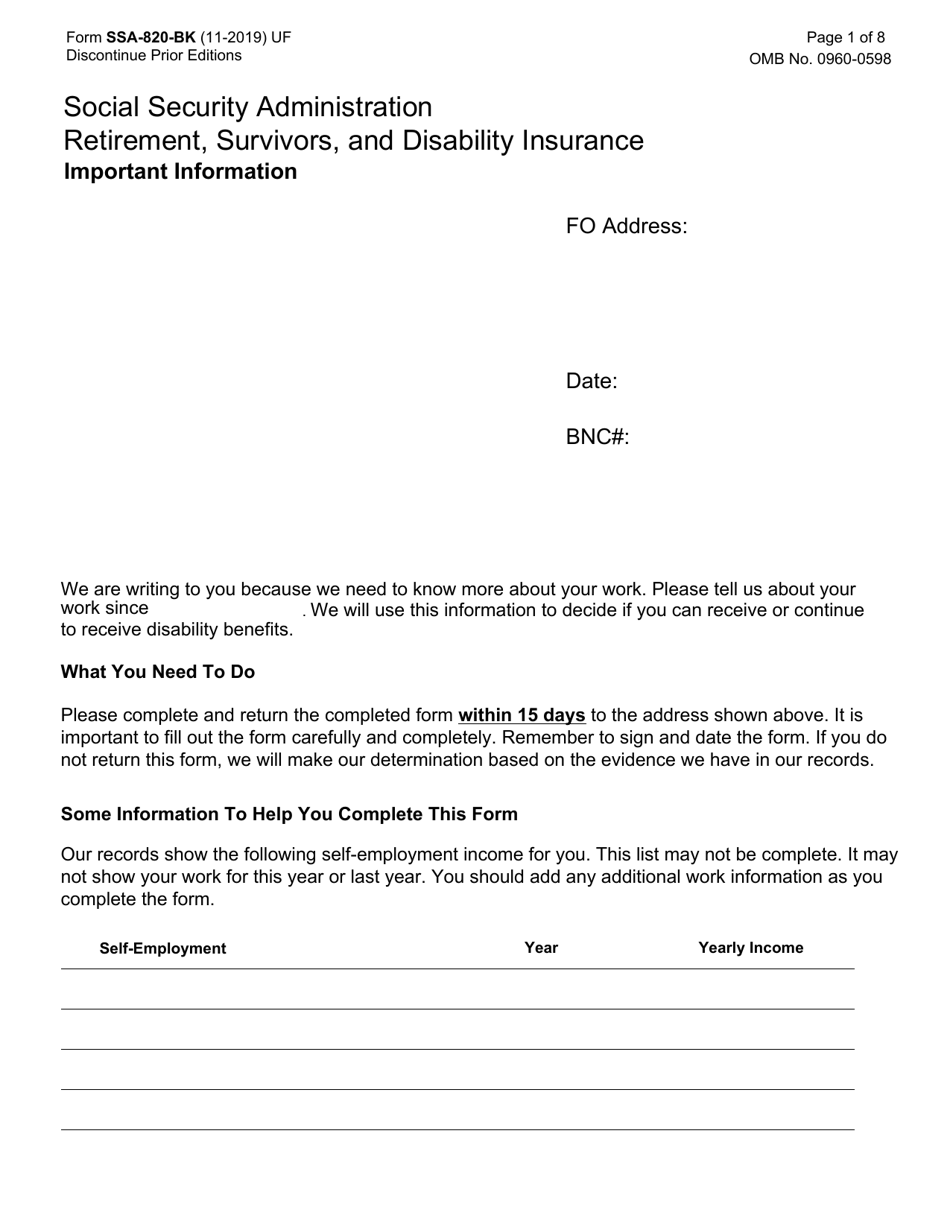 Printable Social Security Retirement Application Form