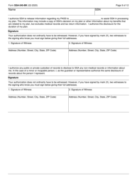 Form SSA-545-BK Plan to Achieve Self-support (Pass), Page 9
