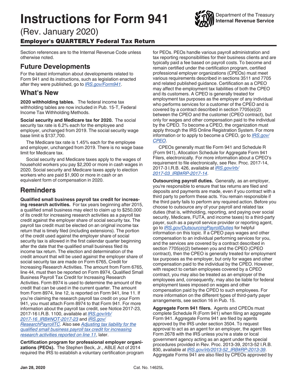 Instructions for IRS Form 941 Employers Quarterly Federal Tax Return, Page 3