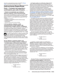 Instrucciones para IRS Formulario 941-PR Planilla Para La Declaracion Federal Trimestral Del Patrono (Spanish), Page 8