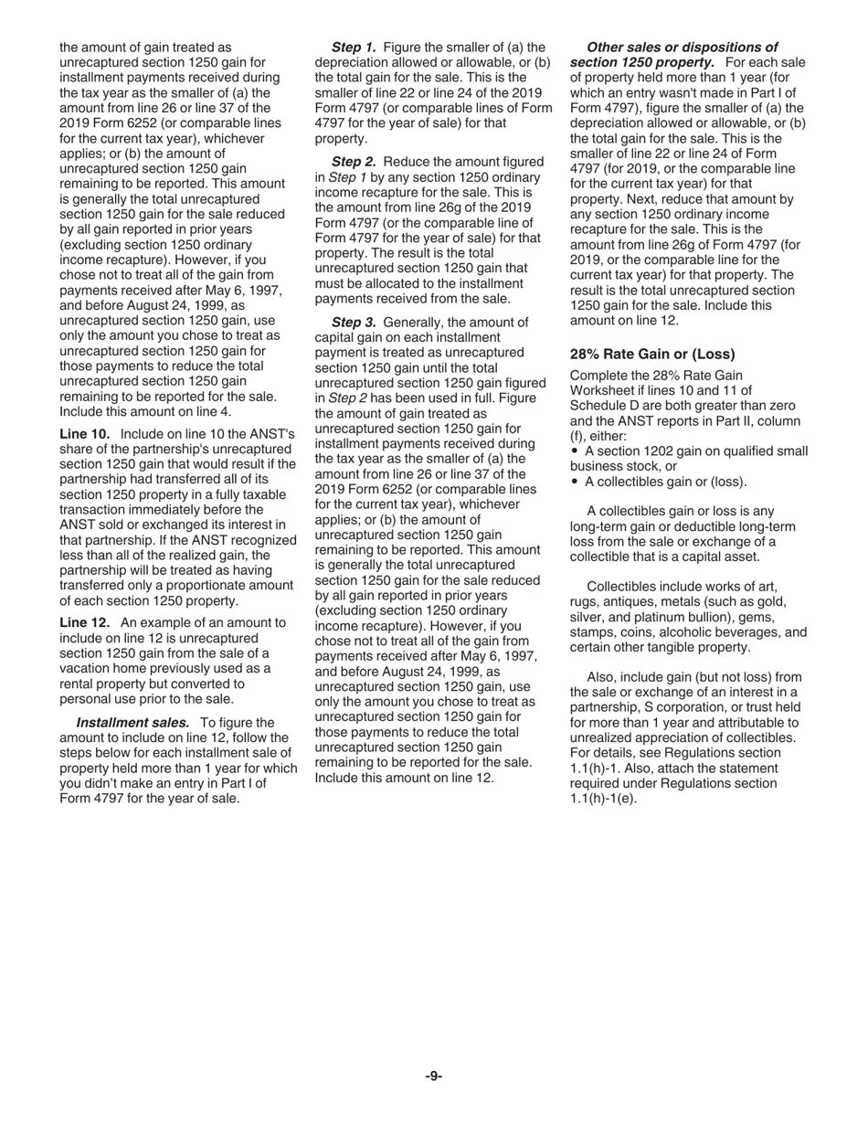 Instructions for IRS Form 1041-N U.S. Income Tax Return for Electing Alaska Native Settlement Trusts, Page 9