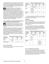 Instructions for IRS Form 1040-X Amended U.S. Individual Income Tax Return, Page 15