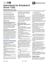 Document preview: Instructions for IRS Form 1120 Schedule D Capital Gains and Losses
