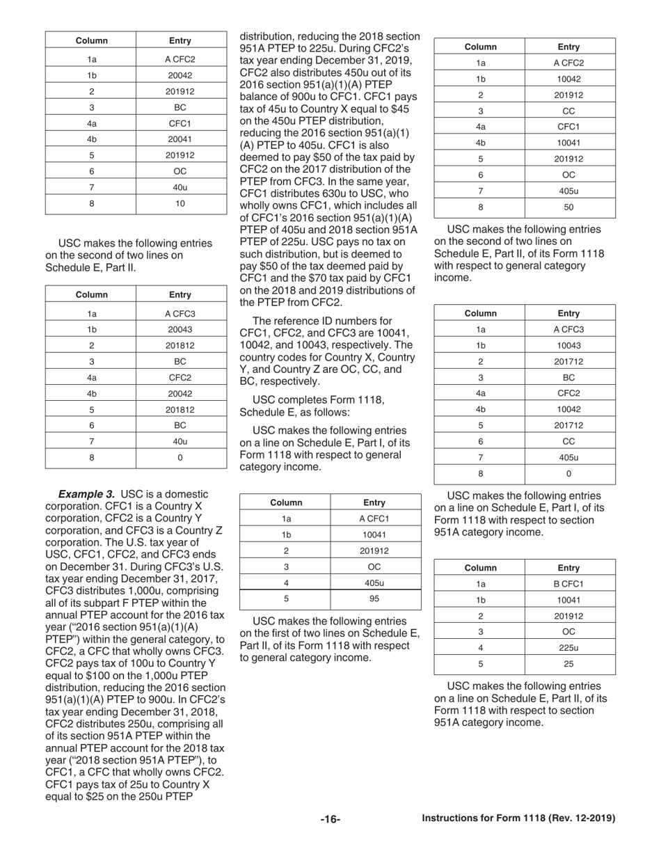 Instructions for IRS Form 1118 Foreign Tax Credit - Corporations, Page 16