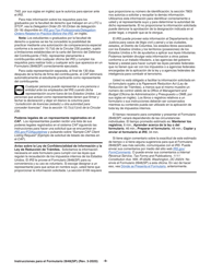 Instrucciones para IRS Formulario 2848(SP) Poder Legal Y Declaracion Del Representante (Spanish), Page 9