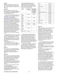 Instructions for IRS Form 5329 Additional Taxes on Qualified Plans (Including IRAs) and Other Tax-Favored Accounts, Page 5
