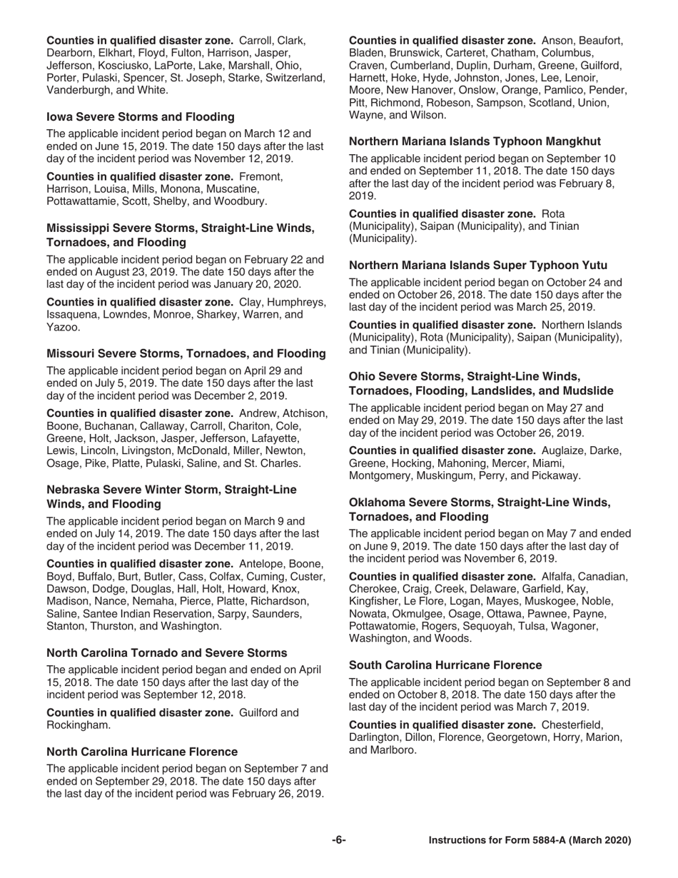 Instructions for IRS Form 5884-A Employee Retention Credit, Page 6