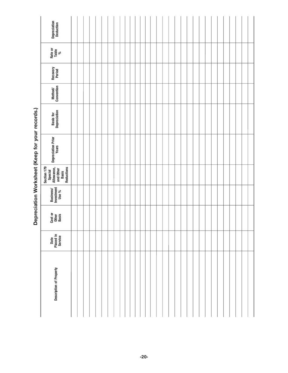 Instructions for IRS Form 4562 Depreciation and Amortization (Including Information on Listed Property), Page 20