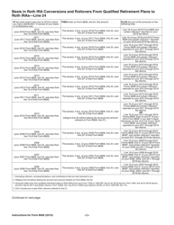 Instructions for IRS Form 8606 Nondeductible Iras, Page 11