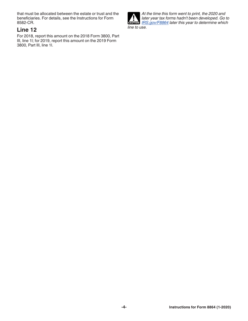 Instructions for IRS Form 8864 Biodiesel and Renewable Diesel Fuels Credit, Page 4