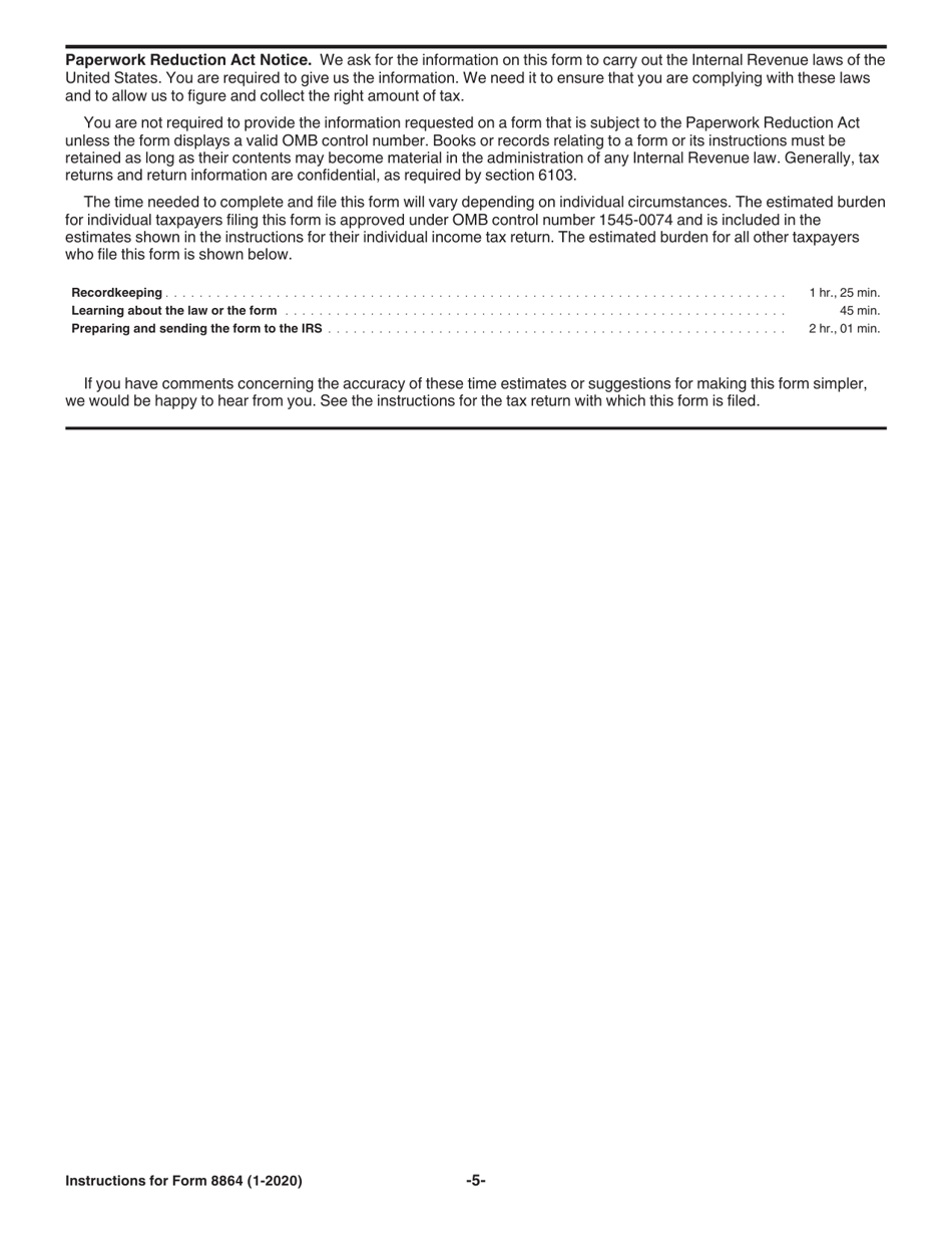 Instructions for IRS Form 8864 Biodiesel and Renewable Diesel Fuels Credit, Page 5